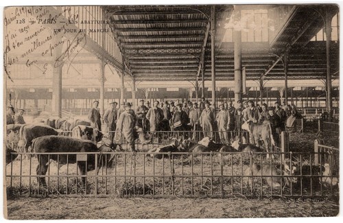 Cpa paris les abattoirs - cpa, 75