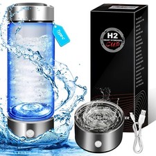 Portable Electrolysis Hydrogen Water Generator Bottle Aqua 3Min Anti-Oxidant USA