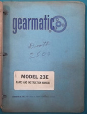 GEARMATIC 23E Manuel