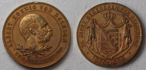 Medal albert king - medal, saxony