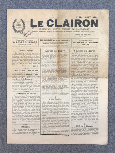 Journal clairon 1915 - le,