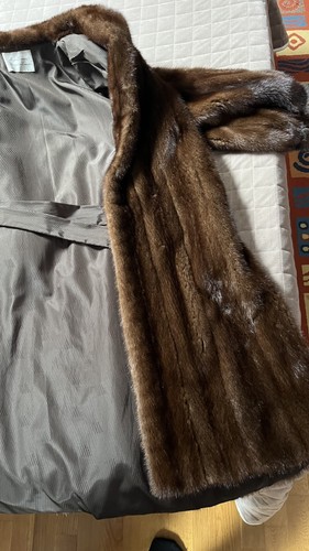 Manteau long vraie fourrure - long, en