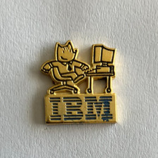 98 - Pin's COBI MASCOT OF THE OLYMPICS BARCELONA 1992 Gold IBM COMPUTER