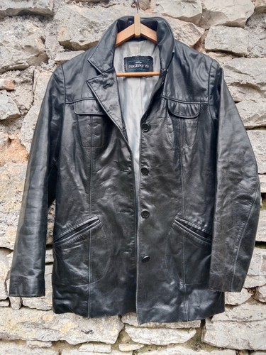 Veste cuir vintage redskins - vintage,