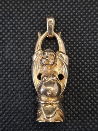 Ancien pendentif plaqué or - ancien,