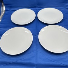 Set of 4 Pillivuyt 8” Plates White Porcelain