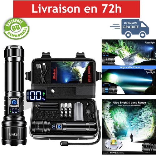 Lampe torche led rechargeable - torche,