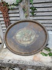 ANCIEN PLATEAU  EN TOLE LITHOGRAPHIEE DECOR shabby chic dans son jus top déco..