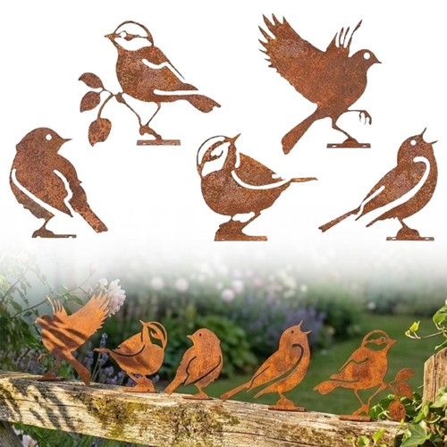 Oiseaux métal rouillé - oiseaux,