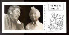 INVITATION ASSEMBLEE GENERALE  AMIS DE HERGE  2007  Hergé et le buste de Tintin