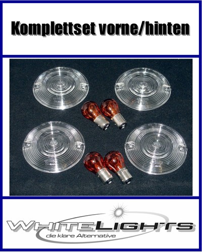 Clignotants blancs harley - clignotants,
