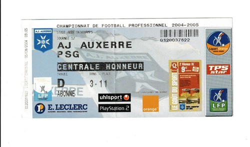 Ticket football auxerre - de,