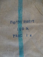 ancien sac toile de jute Poids