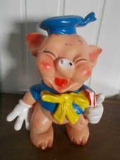 Vintage Antique NIF NIF 3 SMALL PIGS 22cm DISNEY Elephant Logo LEDRA