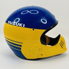 Vintage Arai MX PRO Motocross Helmet SUZUKI 1980’s Japan XL NICE SURVIVER Yellow