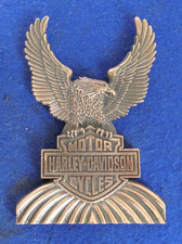 Genuine Harley Sissy Bar Insert Medallion Eagle Wings Sportster Dyna FXR Softail