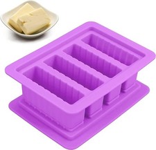 Moule à beurre en silicone avec 4 cavités avec couvercle rectangulaire et beu...