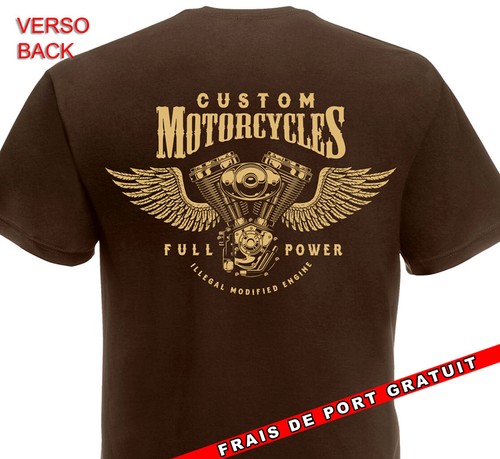 Shirt custom motorcycles - -,