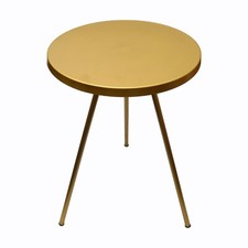 Stylé Doré 3 Jambe Côté Table Fin Table/Salle à Manger Maison Accent Décor