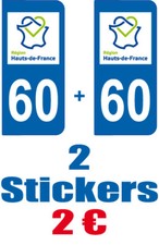 2-STICKERS-PLAQUE-AUTO-IMMATRI