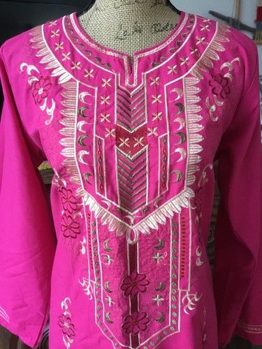 Robe long tunique ethnique - robe,