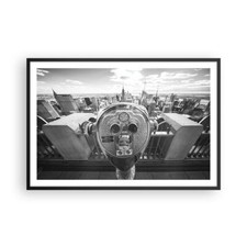 Affiche Poster 91x61cm Tableaux Image Photo Manhattan Jumelles Vue Wall Art