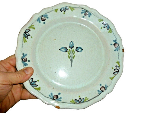 Assiette cul noir creil - assiette,