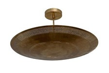 Lustre plafonnier suspendu encastré 6 lumières Stilnovo luminaire milieu du s...