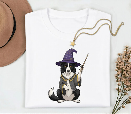 Border collie halloween shirt - border,