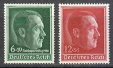 Germany 1938 MNH Mi 664/672 Sc B118/B120 Adolf Hitler’s 49th birthday / Set **