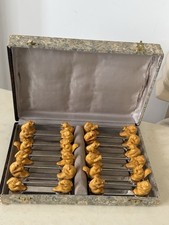 12 porte-couteaux animaux Argit art déco