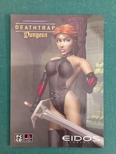 CPM CARTE POSTALE PUBLICITAIRE EIDOS DEATHTRAP DUMGEON