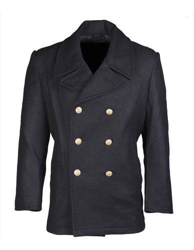 Manteau marine laine - manteau,