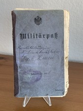 Original WWI German Militarpass Soldbuch Stretcher Bearer 122 Infantry Regiment