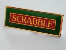 SCRABBLE PIN PINS/BOARD GAME
