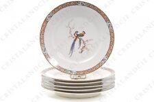 Six Bird of Paradise Flat Plates by Haviland. Six dinner plates