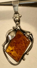 Pendentif Ambre avec Monture