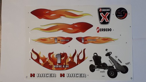 Autocollants kart ferbedo - ferbedo, a