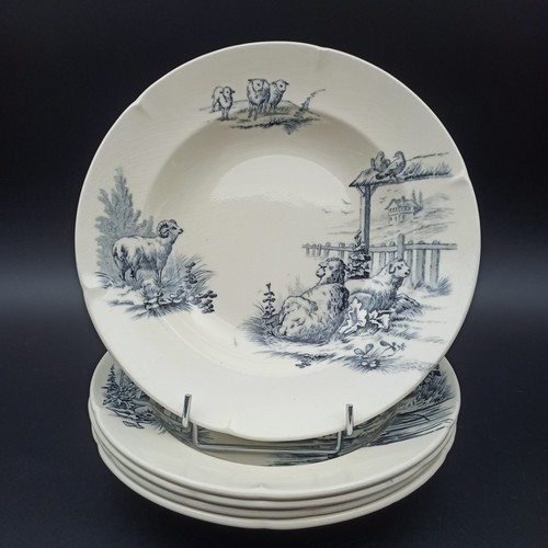 Anciennes assiettes creuses - 5,