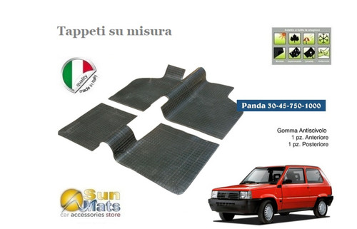 Set tapis caoutchouc pour fiat - caoutchouc,