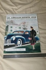 (MB2/E) Brochure Catalogue LINCOLN ZEPHYR 1938 / MATFORD FRANCE Lyon Veyet