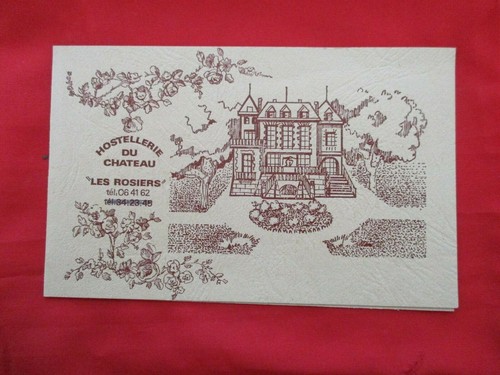 Ancienne carte visite - de,