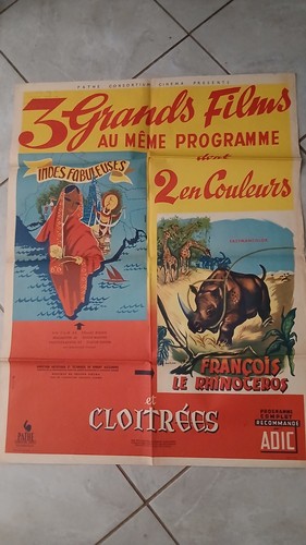Affiche cinéma ancienne 60x80 - affiche,