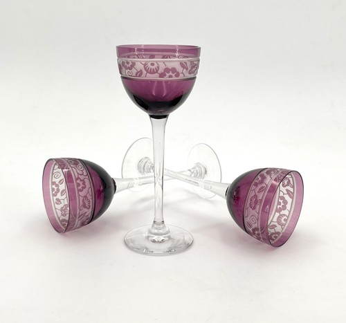 Verre vin art deco cristal - vin,