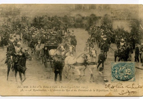 Cpa rambouillet arrivée - cpa,