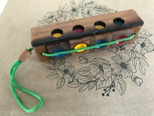 17 ⚜️ Wooden Toy Puzzle 4 Cubes 4 Colors