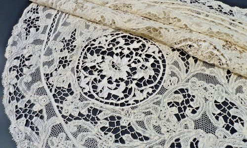 Ancienne nappe thé en - nappe,