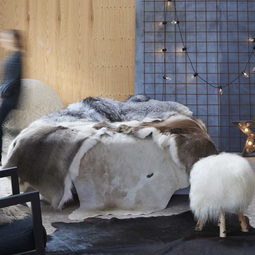 Tapis peau vache - tapis, de