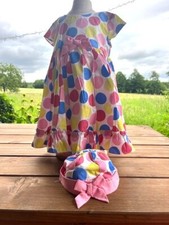 robe d'ete bebe fille 12 - 18 mois avec bonnet