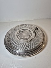 Dessous De Plat En Métal Argenté Vintage 